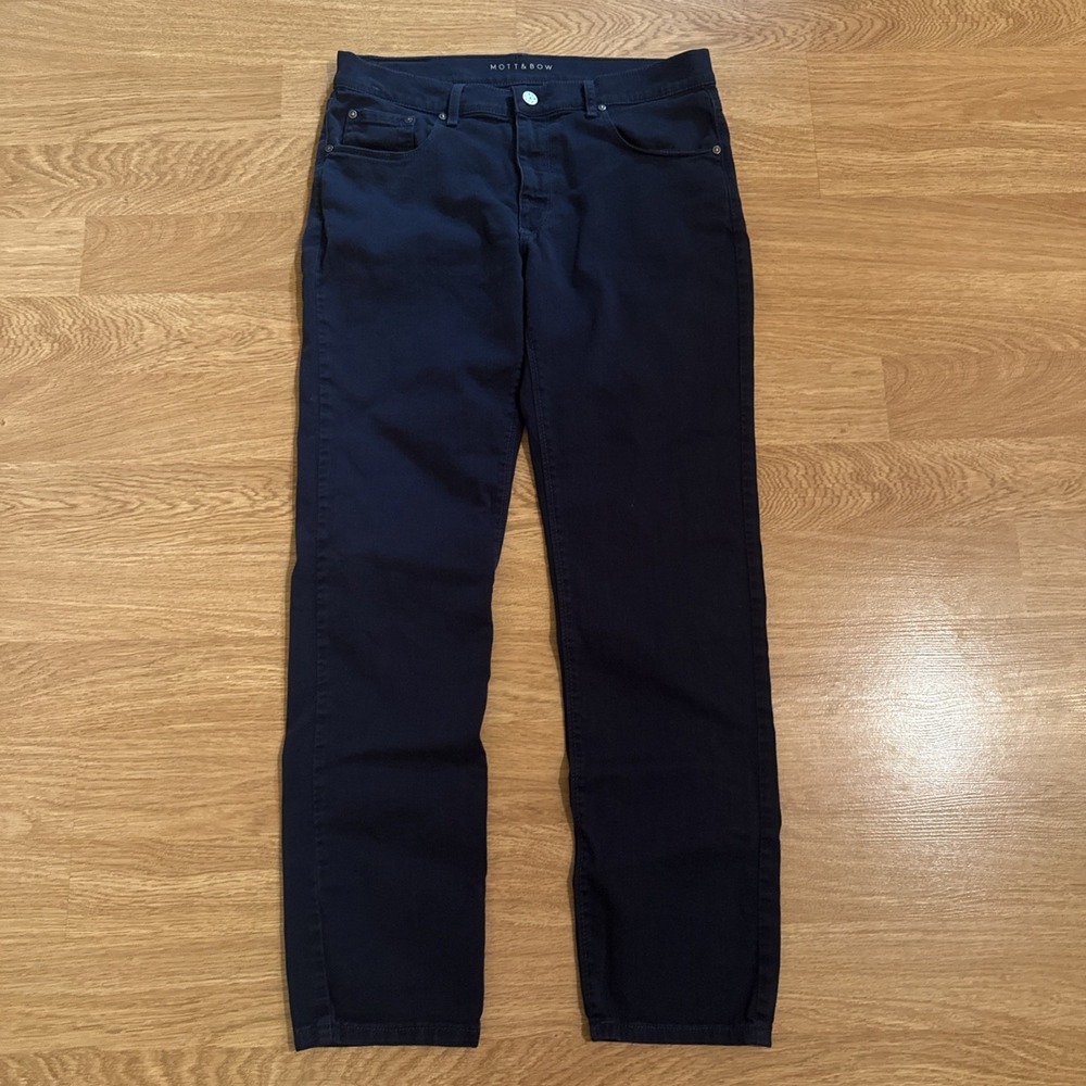 Mott & Bow Mercer Jeans Men's 33x32 (Act 34x32) Slim Fit Blue Denim Stretch EUC